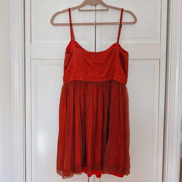 Fossil Red Spaghetti Strap Cocktail Dress - Picture 2 of 6